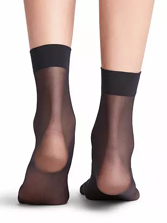 FALKE | Calzini SEIDENGLATT 15 DEN neri | blau